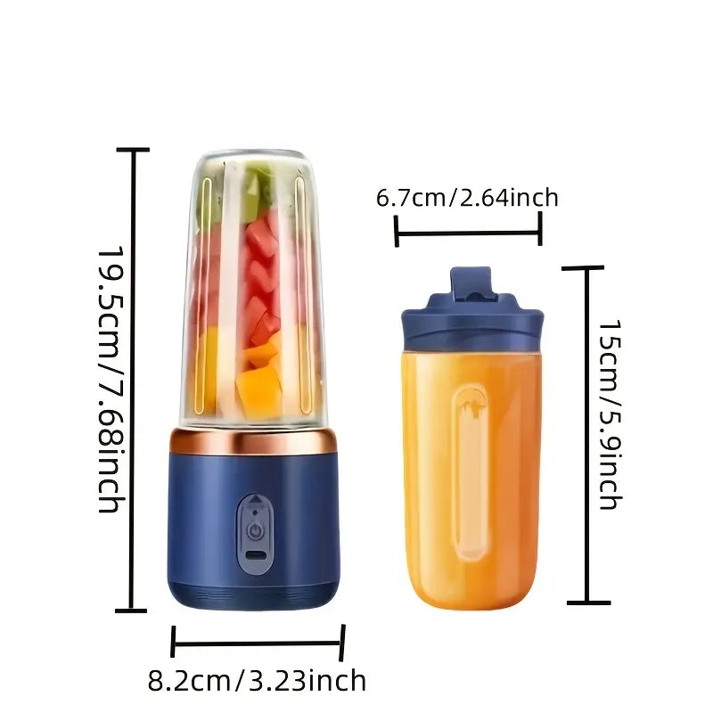 Portable Blender and Juicer with 6 blades
