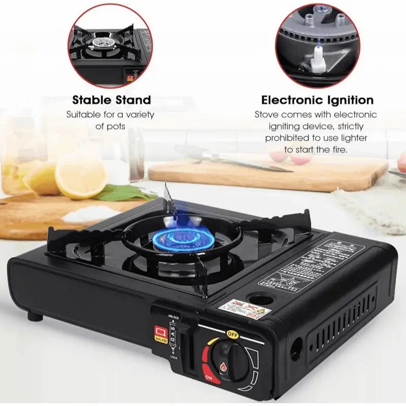 Portable Camping Gas Stove – Single Burner Outdoor Cooker