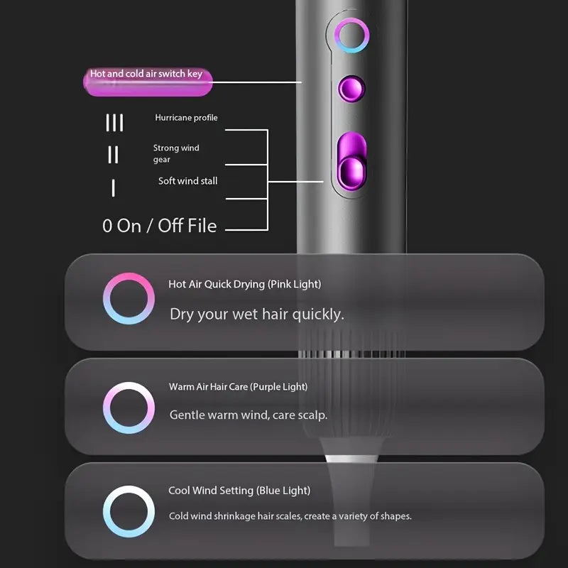 Powerful Ionic Hair Dryer with Diffuser