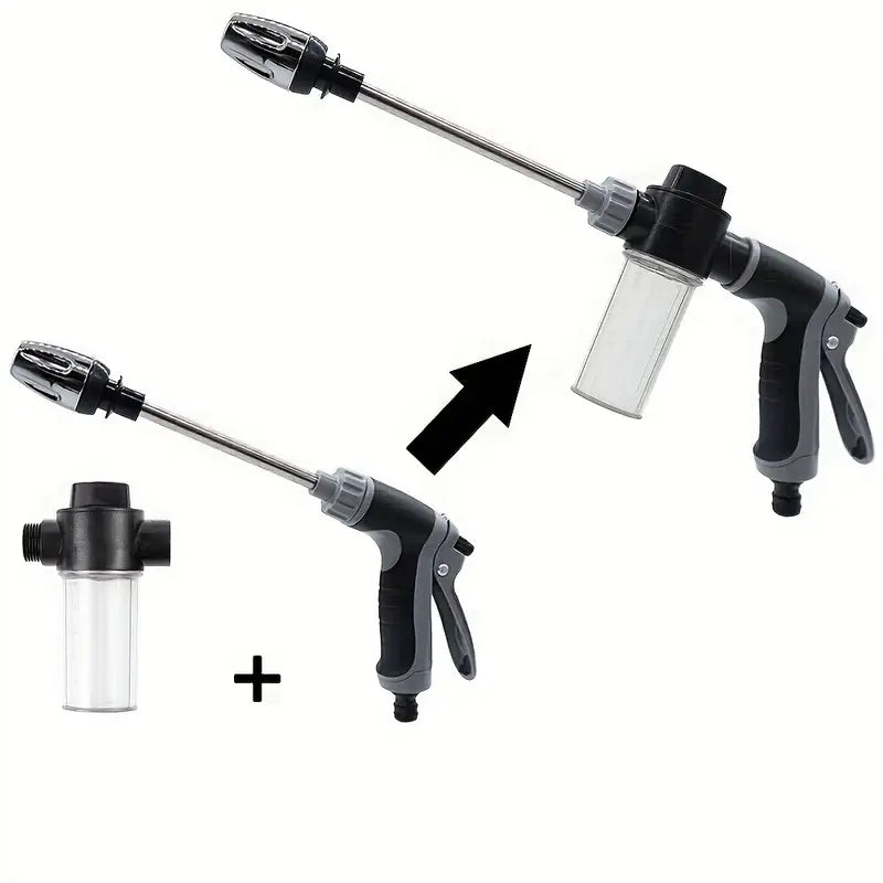 High-Pressure Car Wash Gun with Foam Dispenser