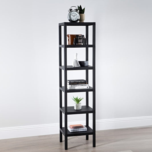 Spaceways 6 Tier Plastic Storage - Black