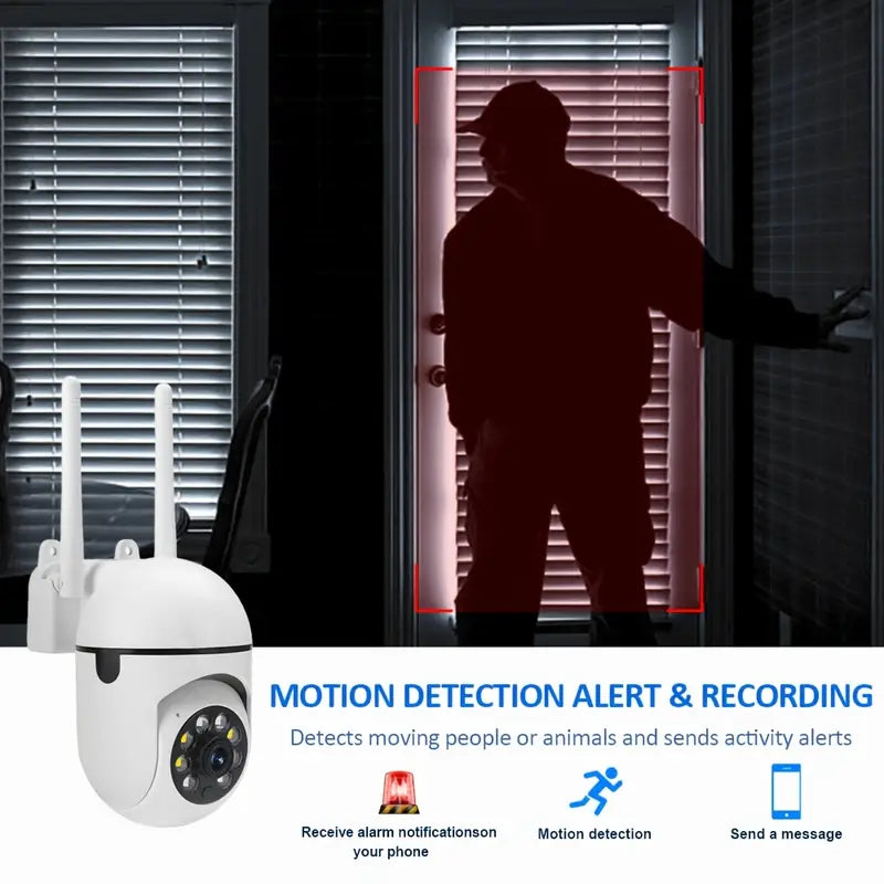 1080P Full HD WiFi Security Camera – 2PCS Outdoor Surveillance Set
