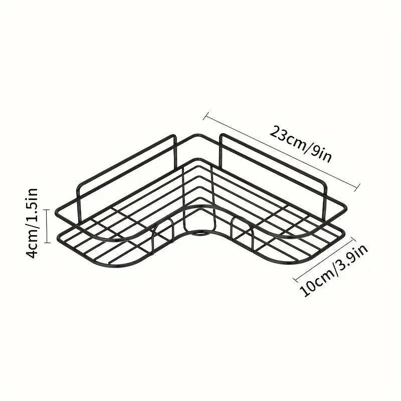 Rust-Resistant Corner Shower Rack