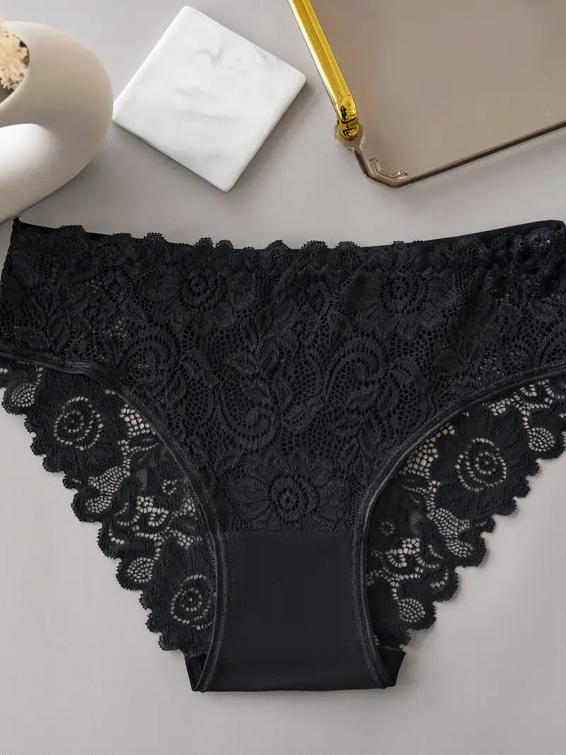 5pcs Women's Solid Color Underwear Set