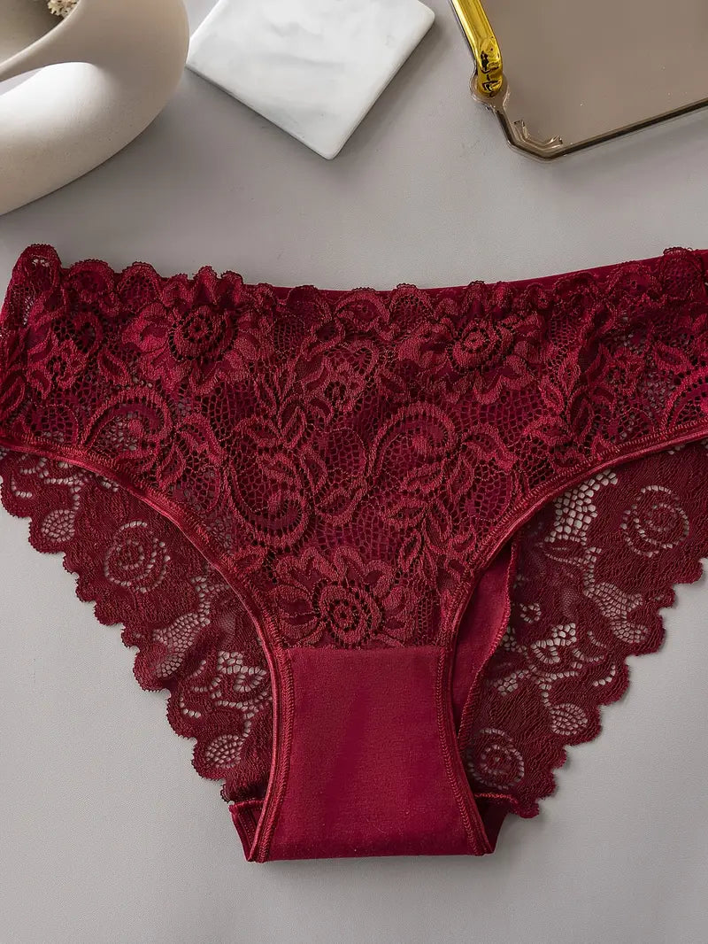 5pcs Women's Solid Color Underwear Set