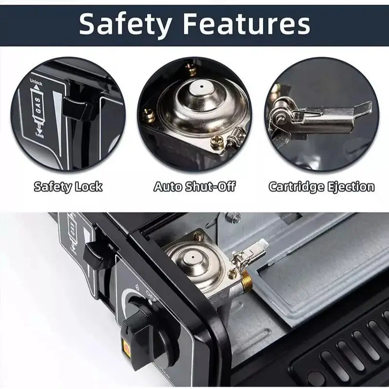 Portable Camping Gas Stove – Single Burner Outdoor Cooker