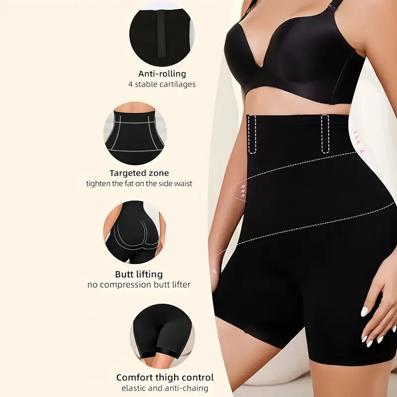High-Waist Tummy Control Shapewear Shorts for Women