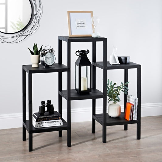 Spaceways 6 Tier Plastic Storage - Black