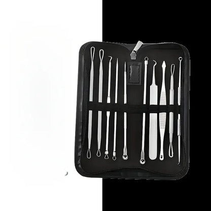 10 Pcs Professional Pimple Removal Kit – Blackhead & Whitehead Extractor Tools
