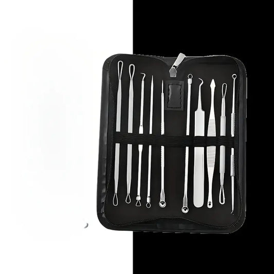 10 Pcs Professional Pimple Removal Kit – Blackhead & Whitehead Extractor Tools