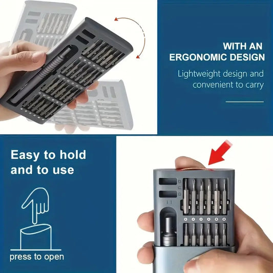 25-in-1 Precision Screwdriver Set – Multi-Bit Repair Tool Kit