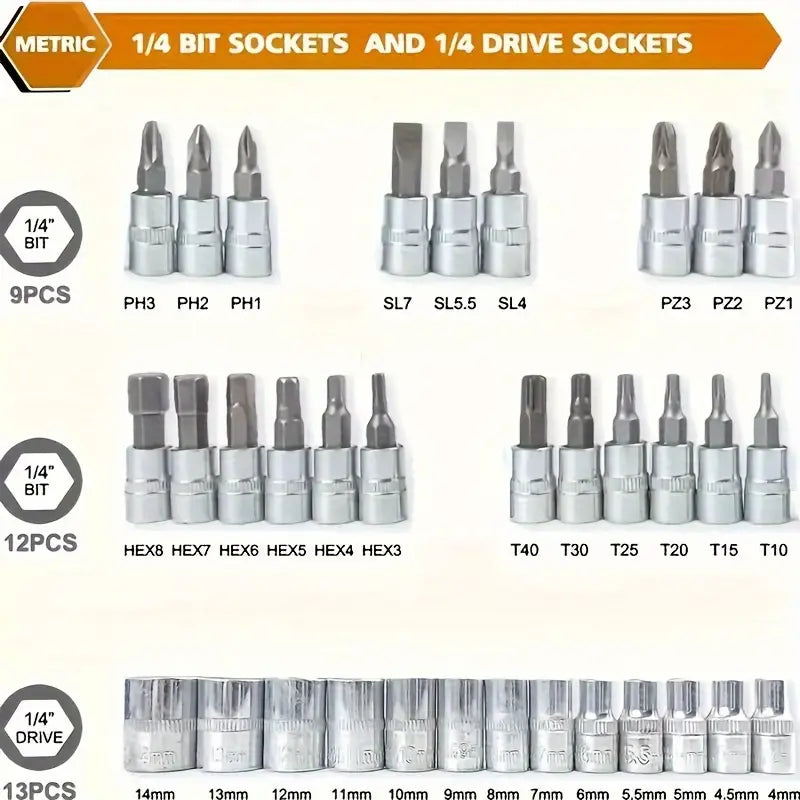 46pcs Auto Mechanical Repair Tool Set