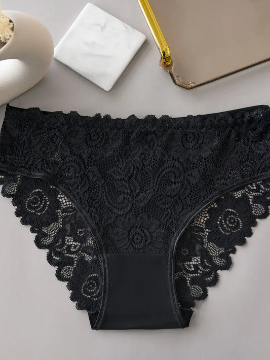 5pcs Women's Solid Color Underwear Set